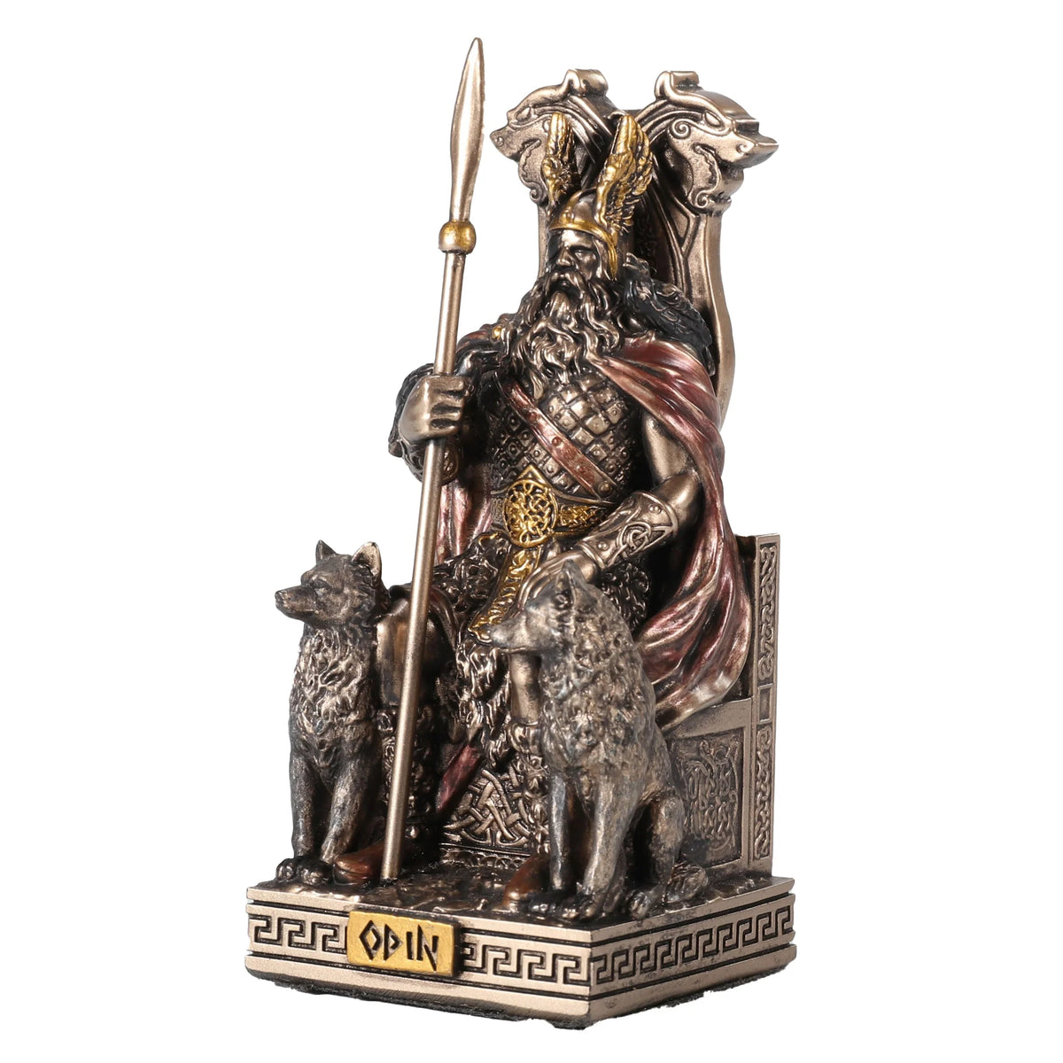 Odin – Bronze-Finish Resin Statue – 9 cm – view 4