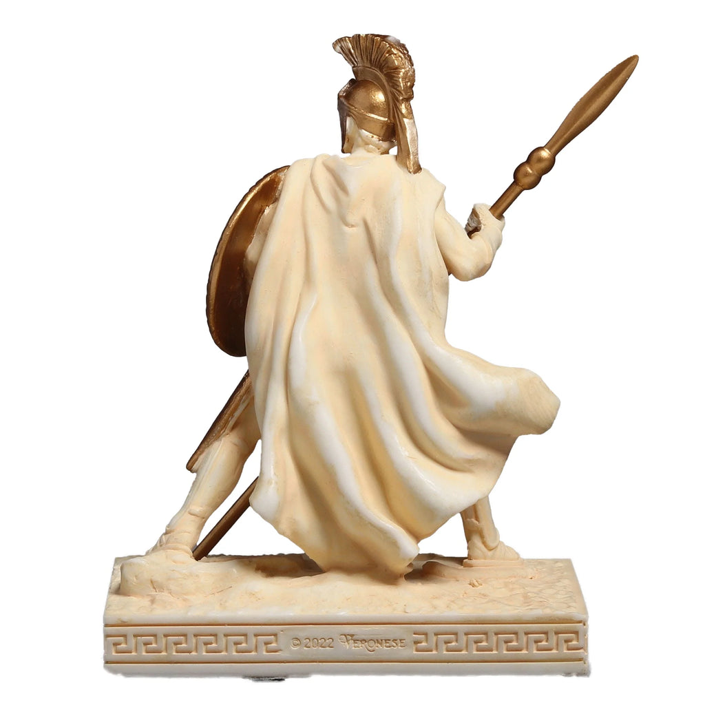 Leonidas — King of Sparta — White and Gold Statue – 7.2 cm – view 4