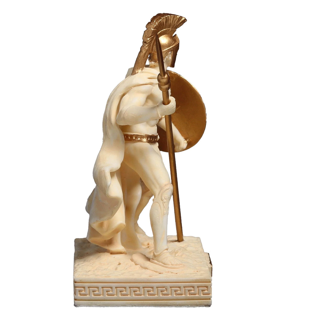 Leonidas — King of Sparta — White and Gold Statue – 7.2 cm – view 6