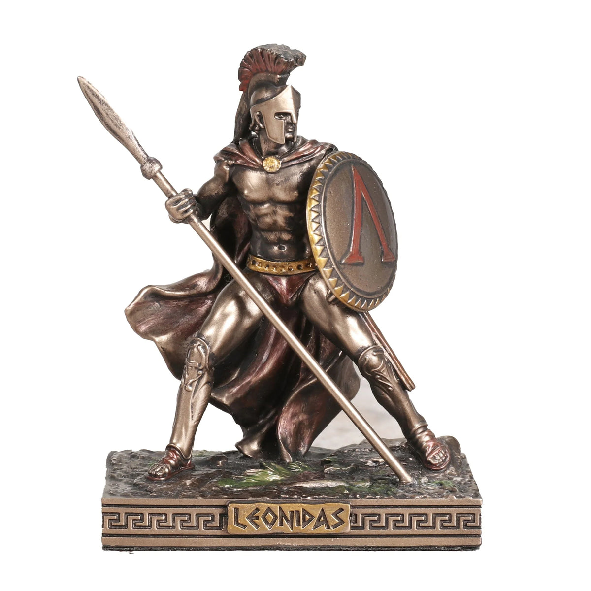 Leonidas with Spear and Shield — Bronze-Finish Statue, 7.7 cm – view 2