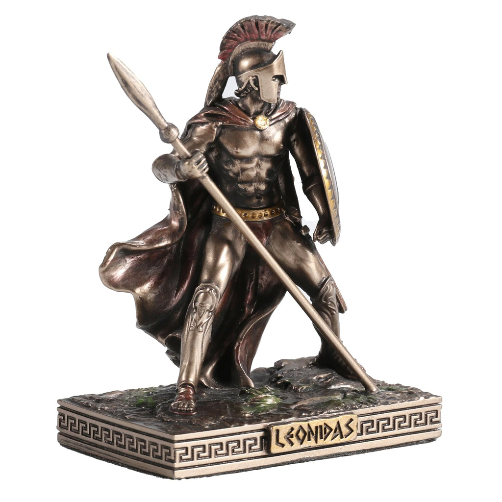 Leonidas with Spear and Shield — Bronze-Finish Statue, 7.7 cm – view 3