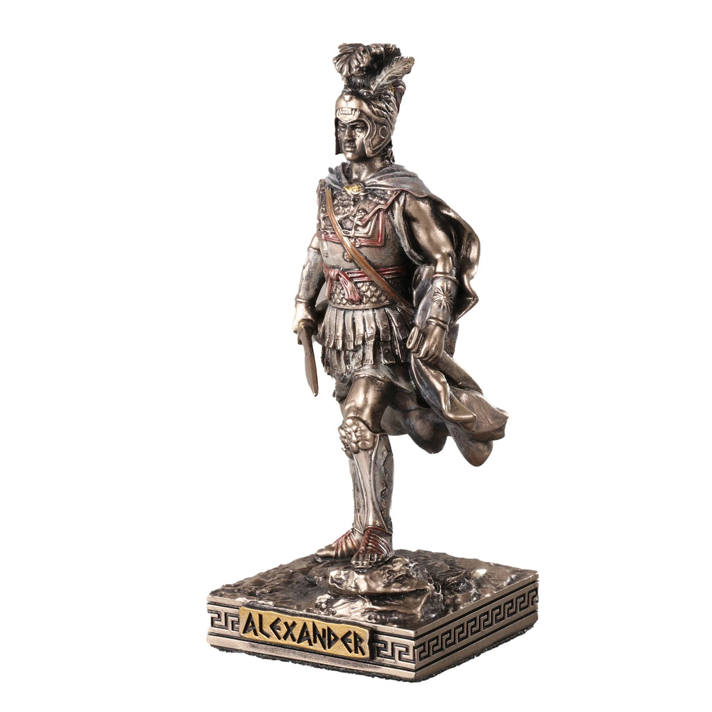 Alexander the Great — King of Macedon — Bronze-Finish Statue – 9.3 cm – view 3