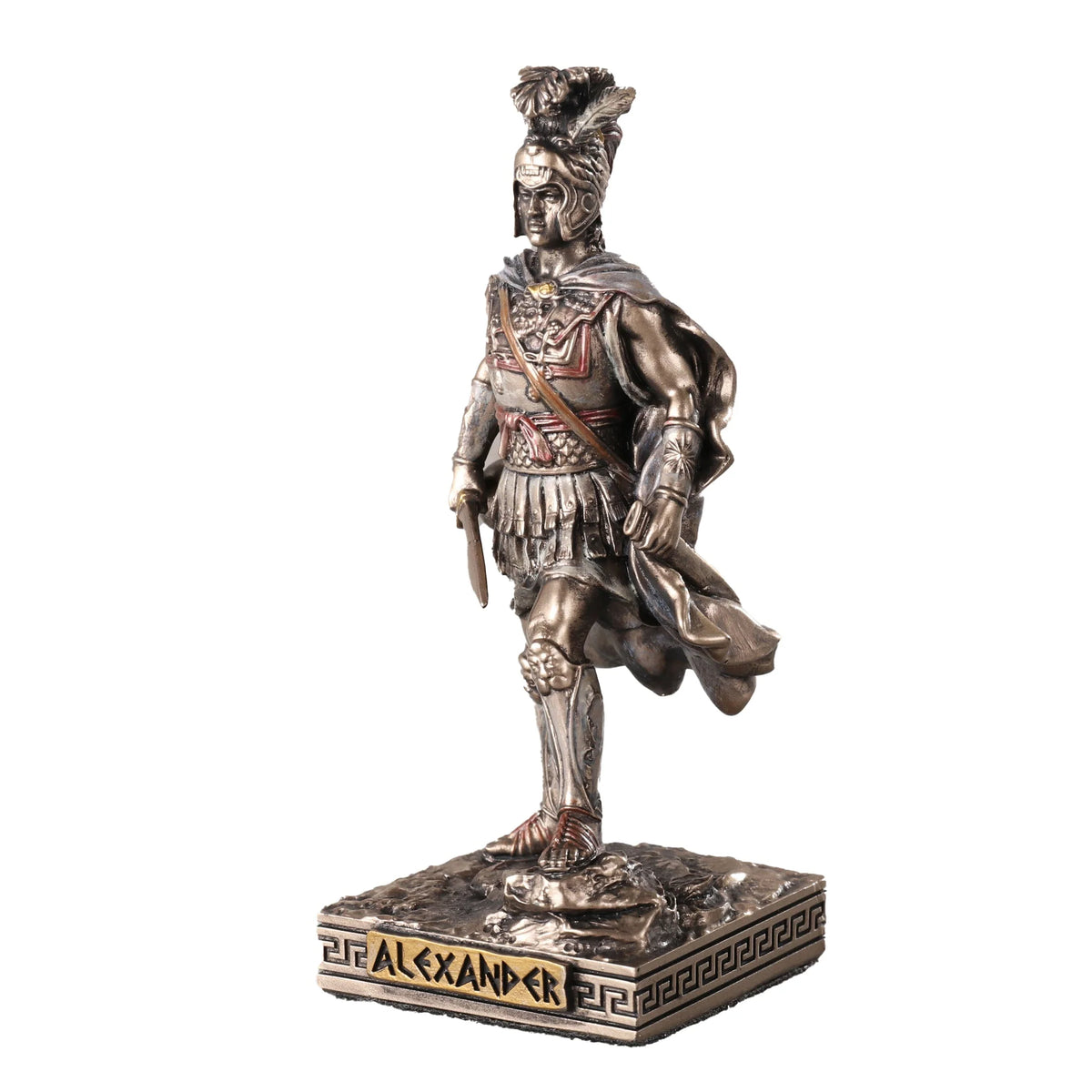 Alexander the Great — King of Macedon — Bronze-Finish Statue – 9.3 cm – view 3