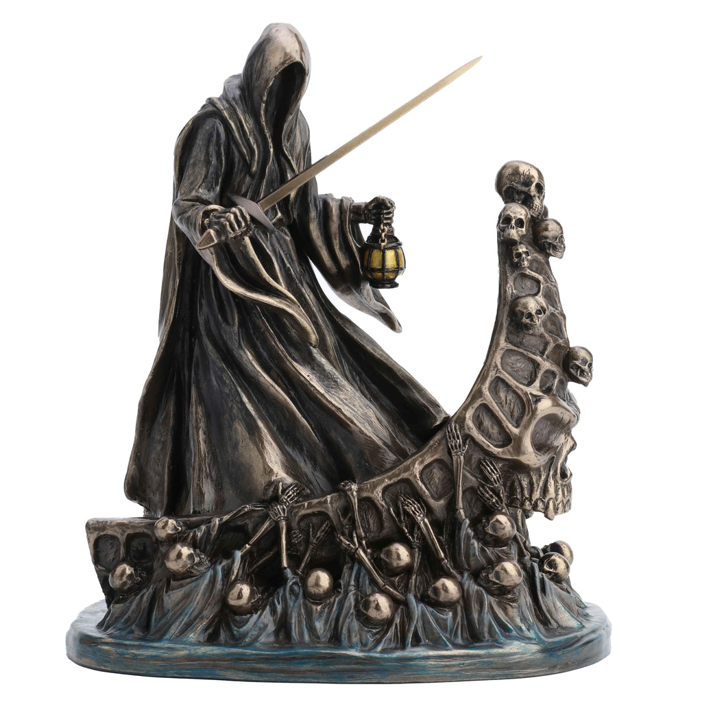 Charon with the Boat of Souls — Bronze-Finish Statue, 20 cm – view 2