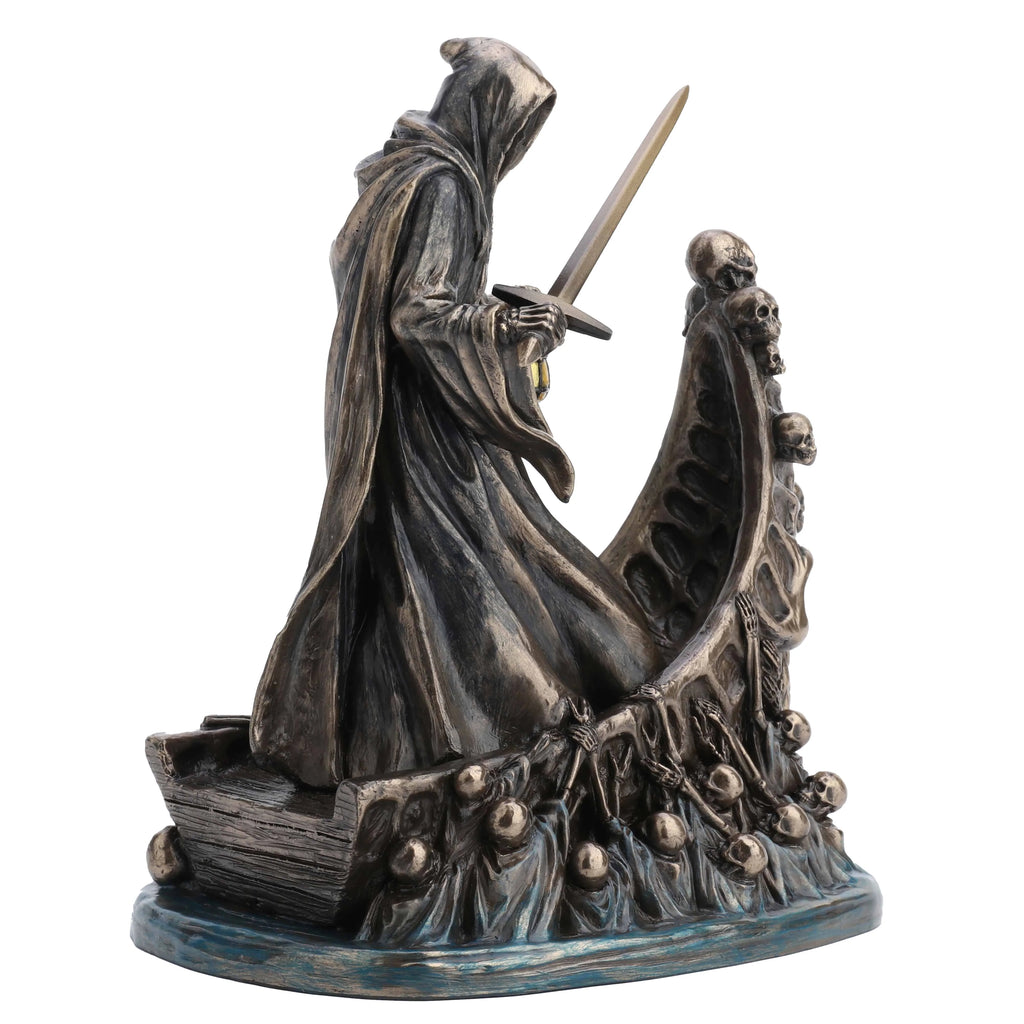 Charon with the Boat of Souls — Bronze-Finish Statue, 20 cm – view 3