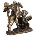 Saint George and the Dragon – Bronze-Finish Resin Statue – 17 cm – view 3