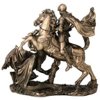 Saint George and the Dragon – Bronze-Finish Resin Statue – 17 cm – view 4