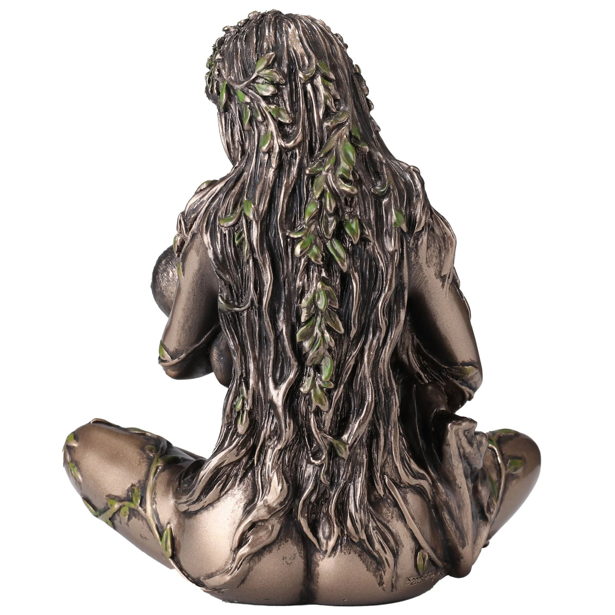 Gaia — Mother Earth Holding an Infant — Bronze Finish Statue, 11 cm – view 4