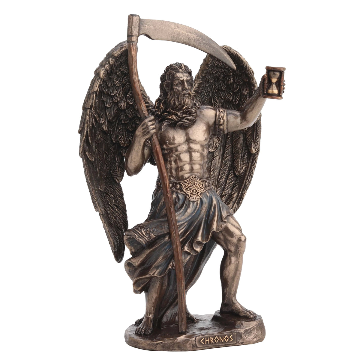 Chronos — Greek Mythology — Bronze-Finish Statue – 18.5 cm – view 1