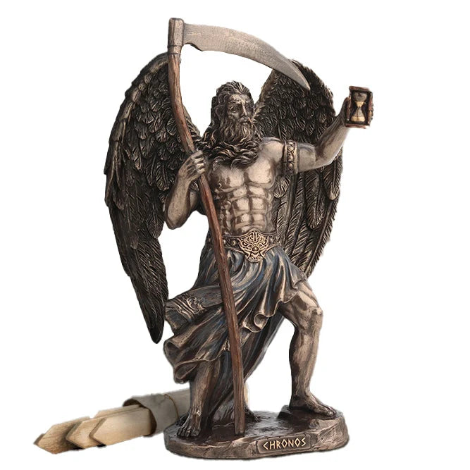 Chronos — Greek Mythology — Bronze-Finish Statue – 18.5 cm – view 2