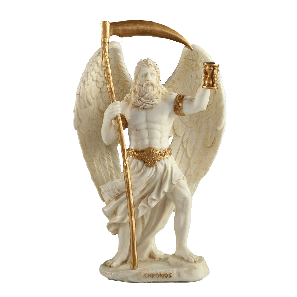 Chronos — Greek Mythology — White Statue, 18.5 cm – view 1