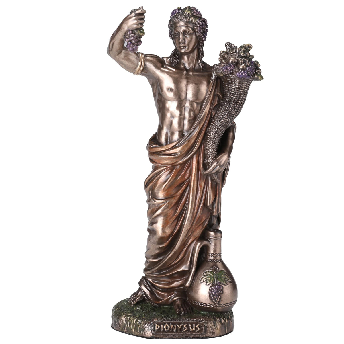 Dionysus — God of Wine — Bronze Finish Statue, 16 cm – view 2