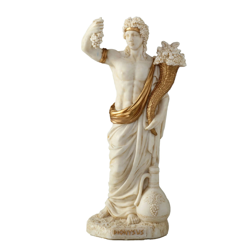 Dionysus — God of Wine — White Statue – 16 cm – view 1