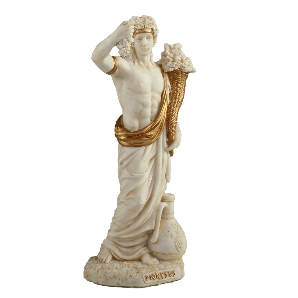 Dionysus — God of Wine — White Statue – 16 cm – view 3