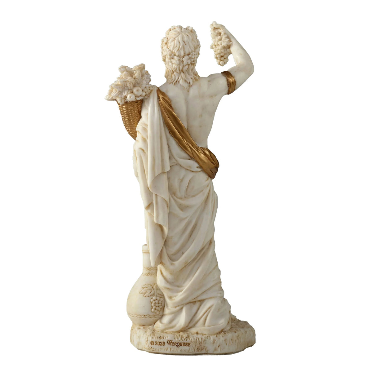 Dionysus — God of Wine — White Statue – 16 cm – view 4
