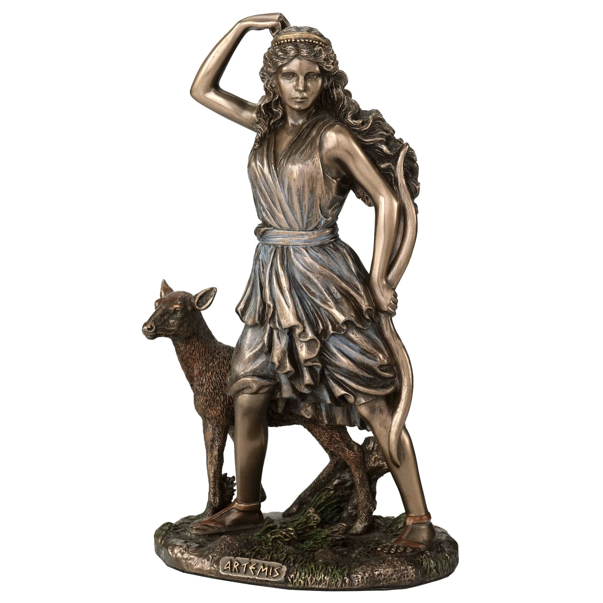 Artemis — Goddess of Hunting — Bronze-Finish Statue, 16.5 cm – view 1