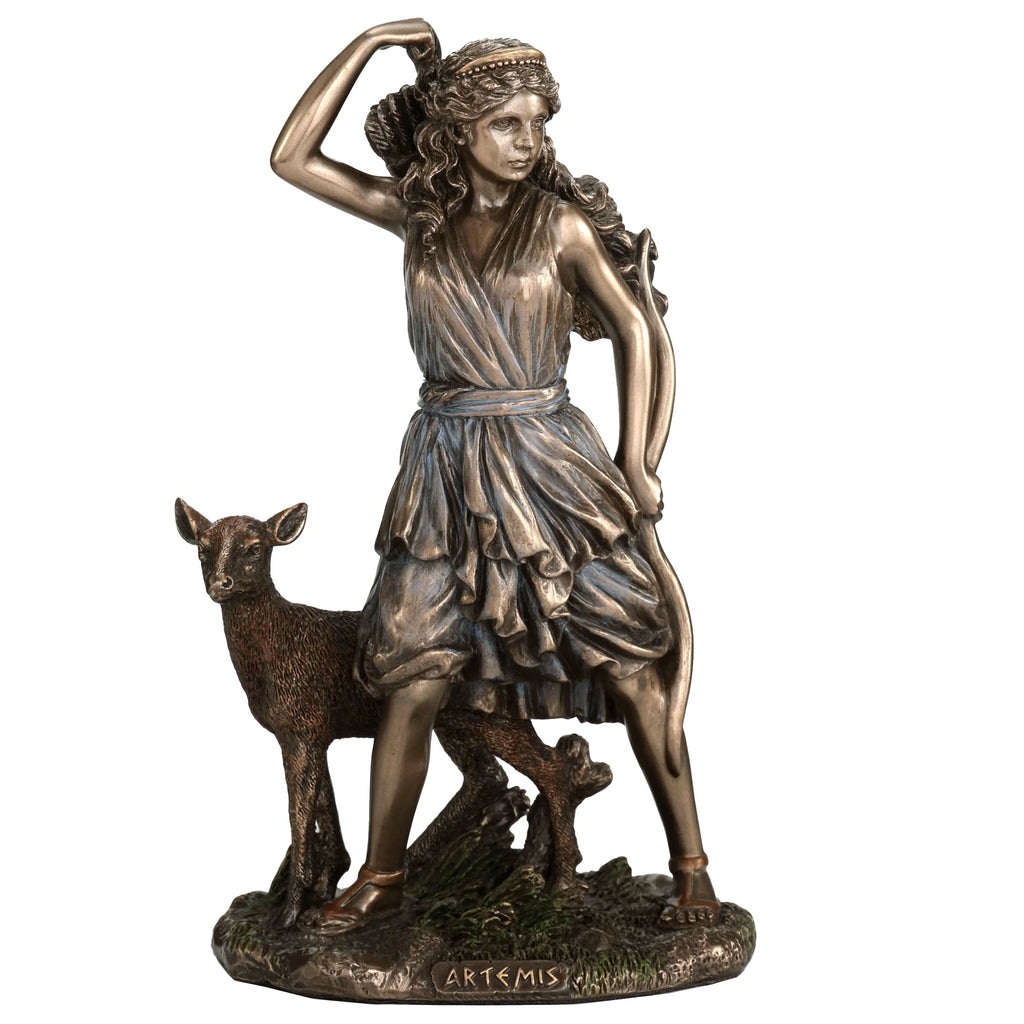 Artemis — Goddess of Hunting — Bronze-Finish Statue, 16.5 cm – view 2