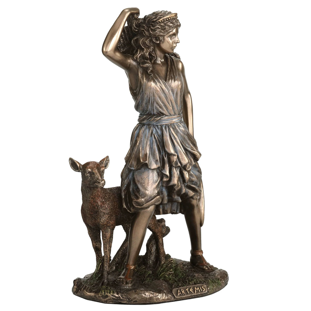 Artemis — Goddess of Hunting — Bronze-Finish Statue, 16.5 cm – view 3