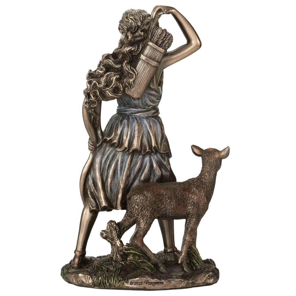 Artemis — Goddess of Hunting — Bronze-Finish Statue, 16.5 cm – view 4