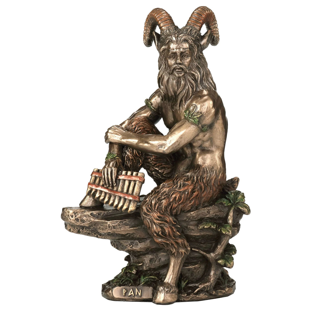 Pan, God of the Wild – Bronze-Finish Resin Statue – 15.5 cm – view 1