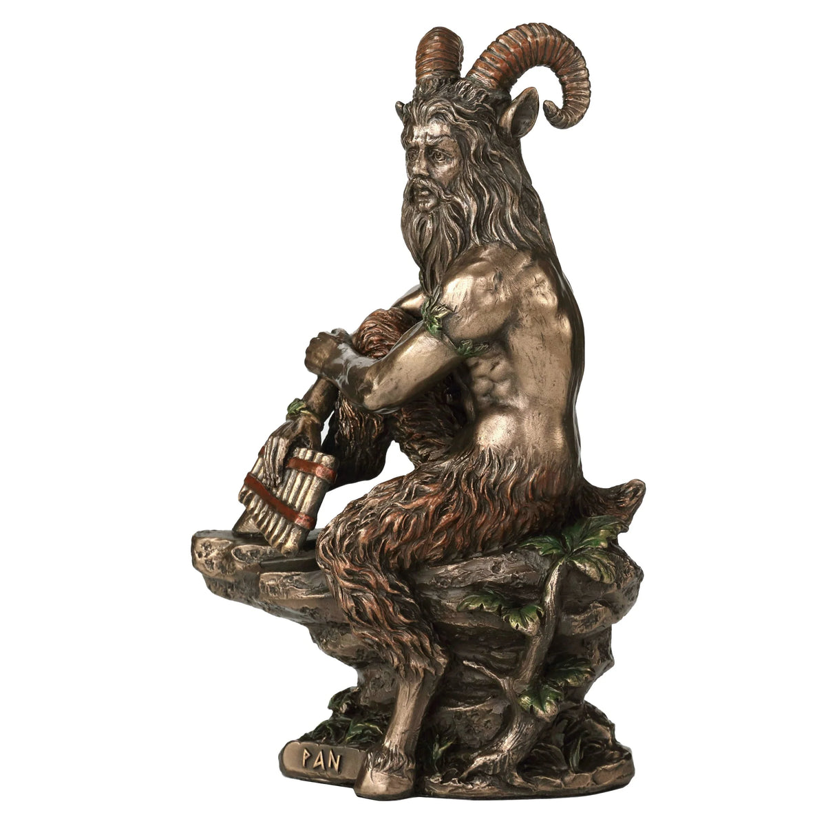 Pan, God of the Wild – Bronze-Finish Resin Statue – 15.5 cm – view 2