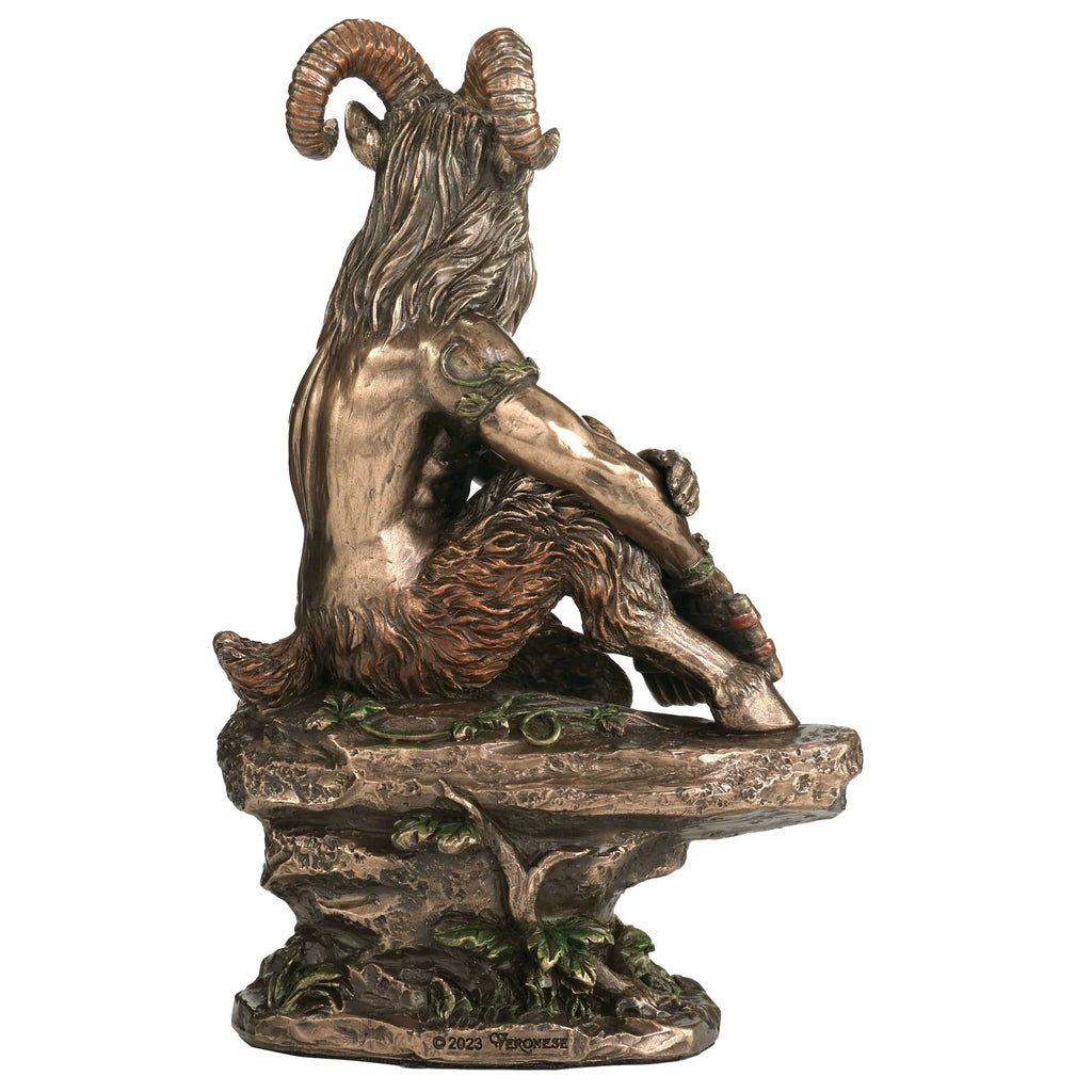 Pan, God of the Wild – Bronze-Finish Resin Statue – 15.5 cm – view 4