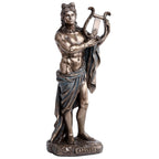 Apollo Playing the Lyre — Bronze-Finish Statue – 16 cm – view 1