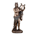 Apollo Playing the Lyre — Bronze-Finish Statue – 16 cm – view 2