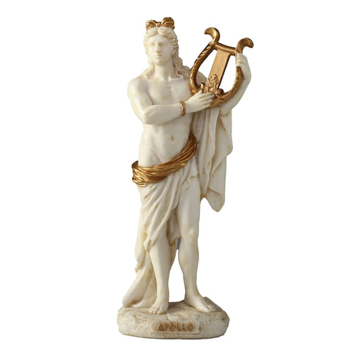 Apollo Playing the Lyre — White Statue, 16 cm – view 1