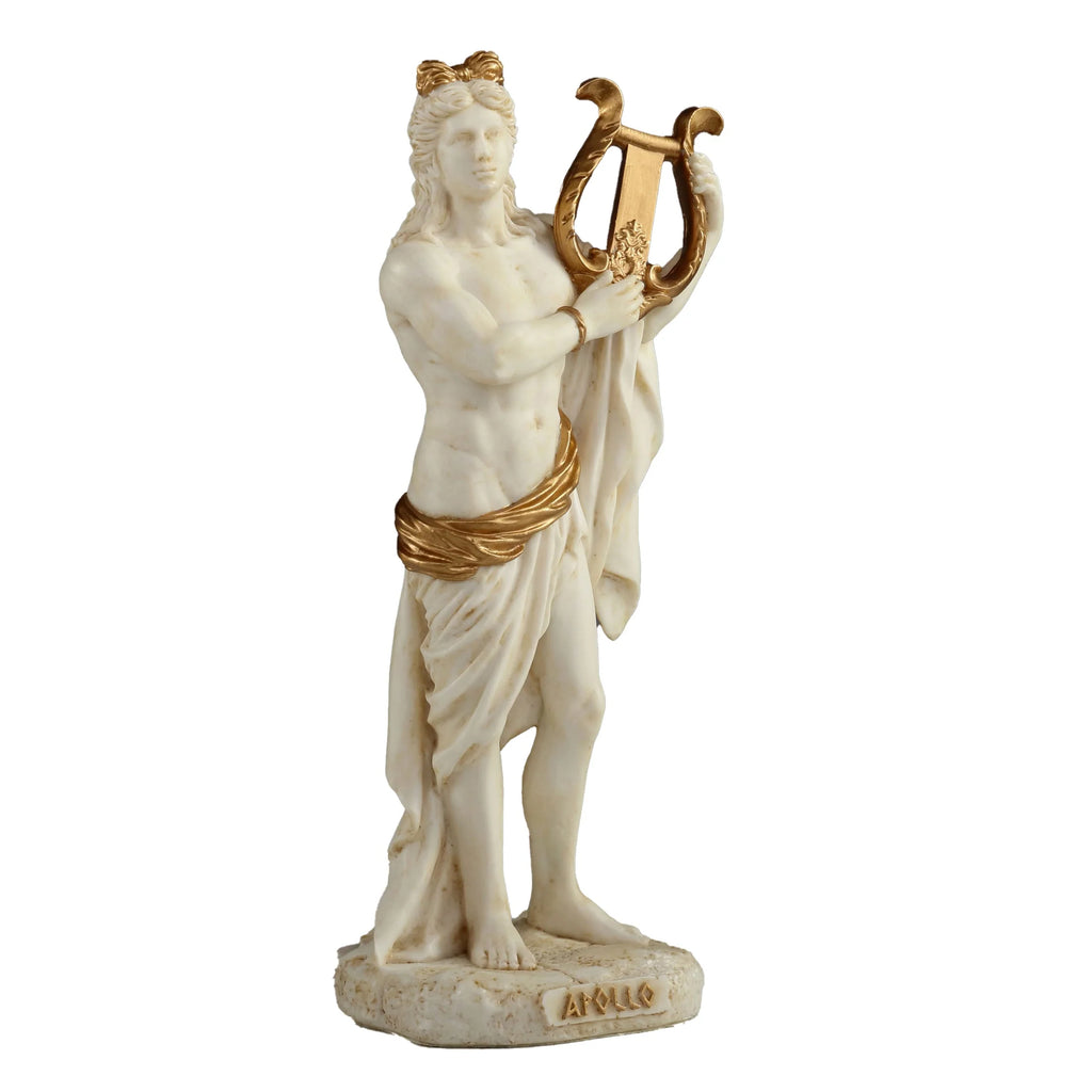 Apollo Playing the Lyre — White Statue, 16 cm – view 3