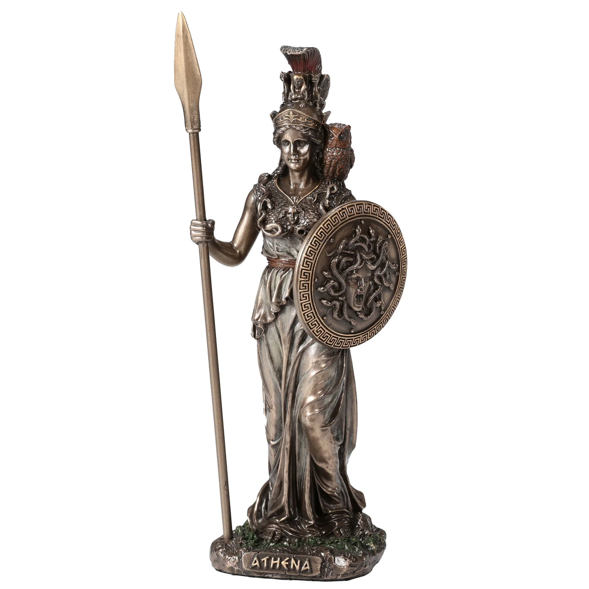 Athena – Goddess of Wisdom – Bronze-Finish Statue – 16.5 cm – view 1