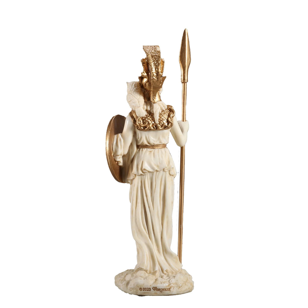 Athena, Goddess of Wisdom – White Statue – 16.5 cm – view 4