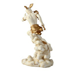 Hermes — Messenger of the Gods — White Statue – 15.5 cm – view 4