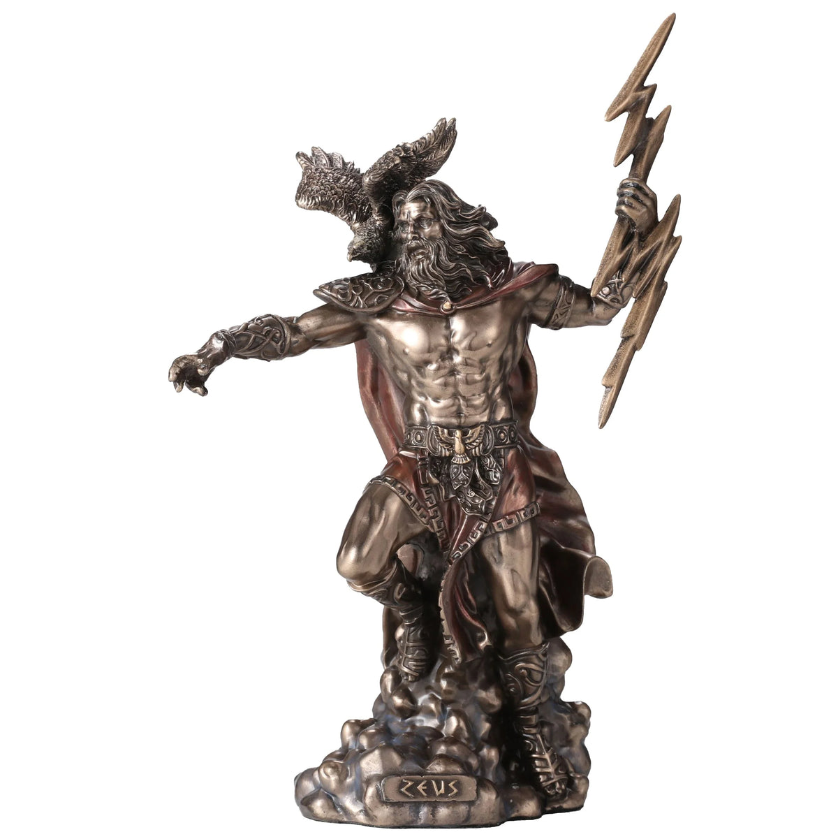Zeus — God of the Sky — Bronze-Finish Statue, 19 cm – view 1