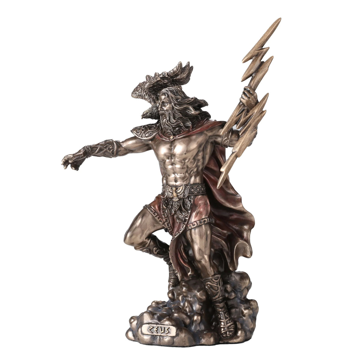 Zeus — God of the Sky — Bronze-Finish Statue, 19 cm – view 2