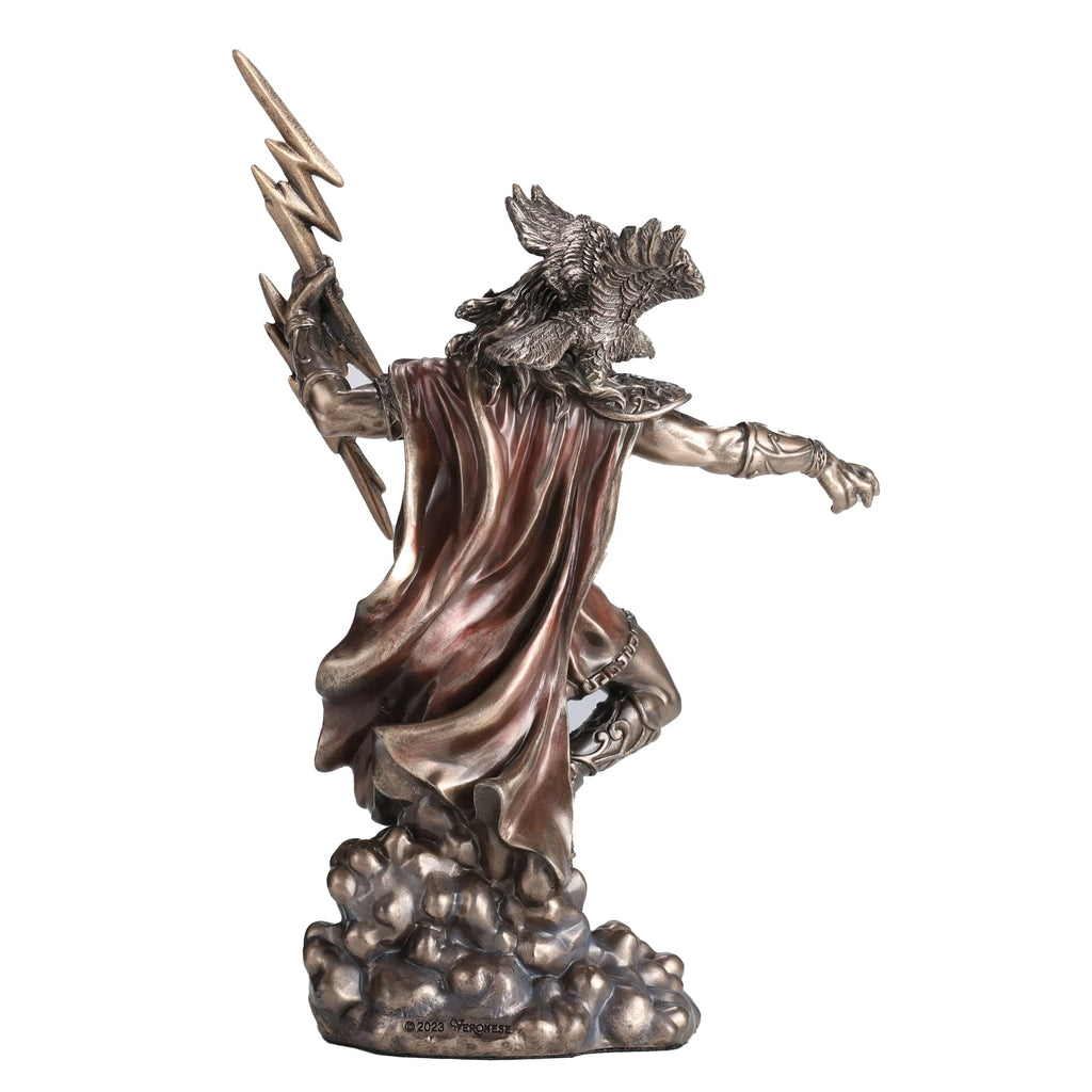 Zeus — God of the Sky — Bronze-Finish Statue, 19 cm – view 3