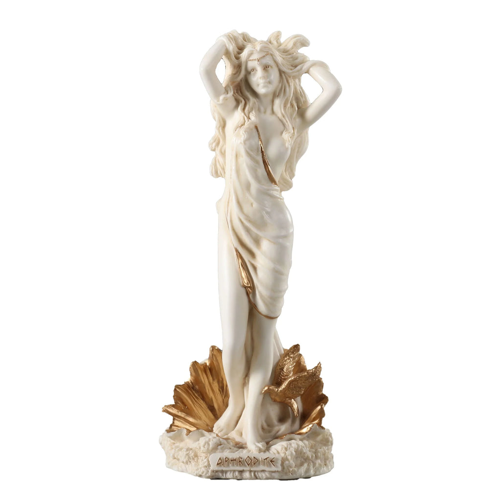 The Birth of Aphrodite — White Statue, 15.5 cm – view 1