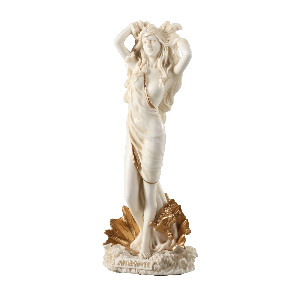 The Birth of Aphrodite — White Statue, 15.5 cm – view 2