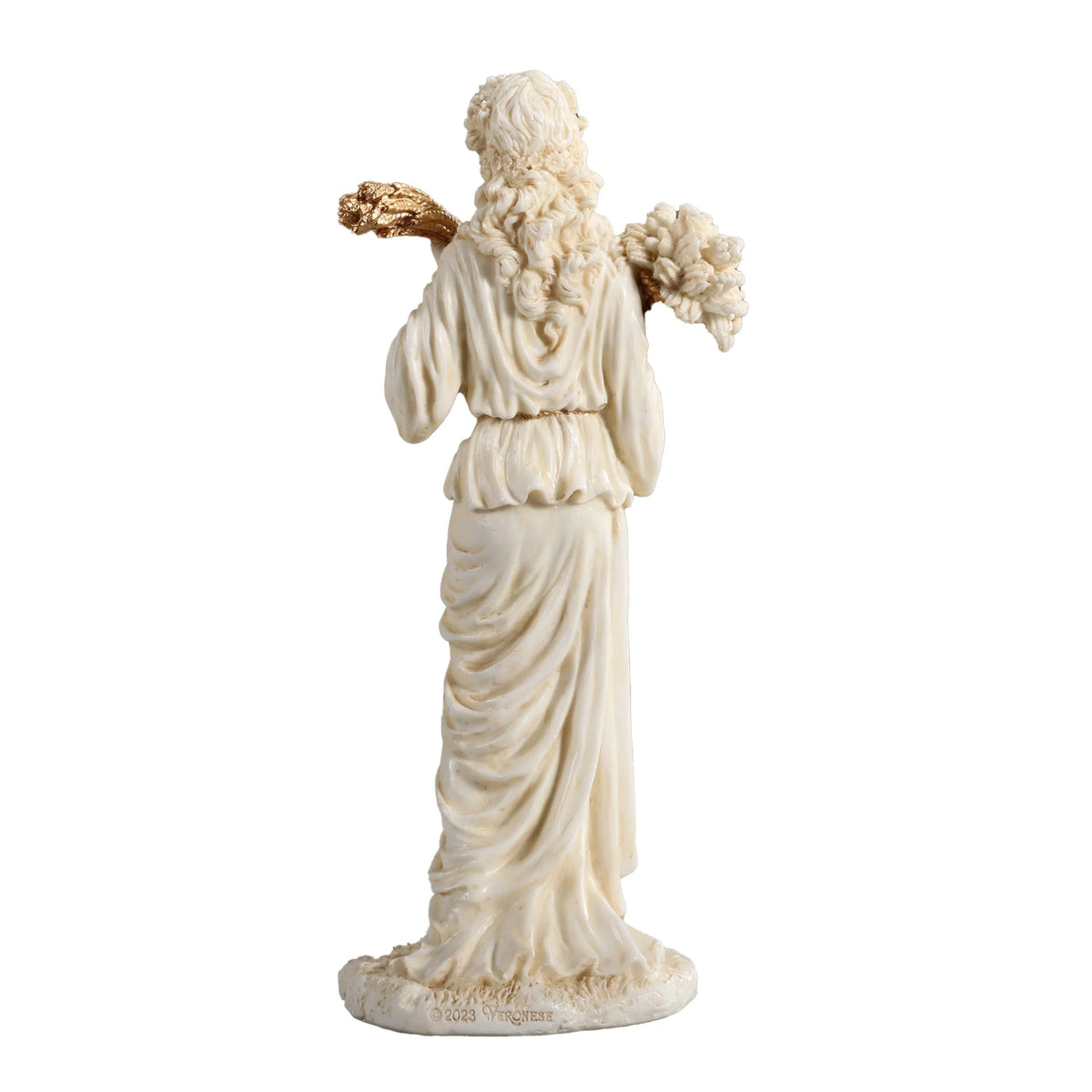 Demeter — Goddess of the Harvest — White Statue, 15 cm – view 3