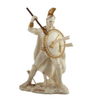 Leonidas with Spear and Shield – White Statue – 15.5 cm – view 1