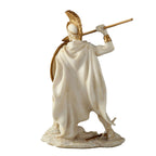 Leonidas with Spear and Shield – White Statue – 15.5 cm – view 3