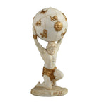 Atlas — The Titan Who Holds the Sky — White Statue – 14 cm – view 2