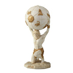 Atlas — The Titan Who Holds the Sky — White Statue – 14 cm – view 3