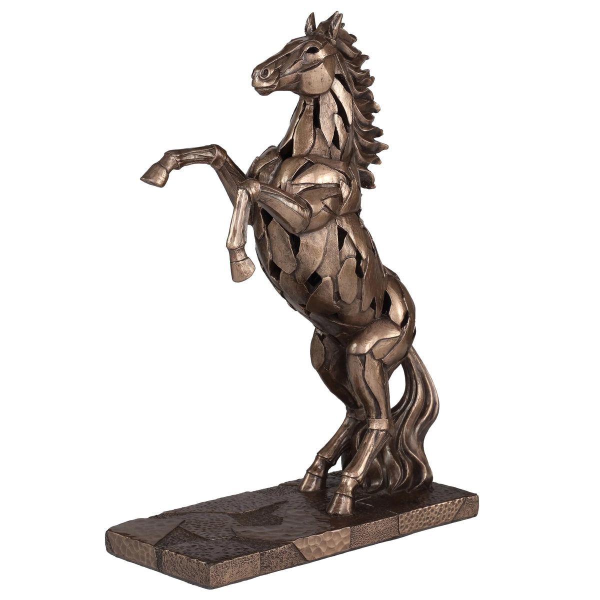 Rearing Horse — Bronze-Finish Statue, 28.5 cm – view 1