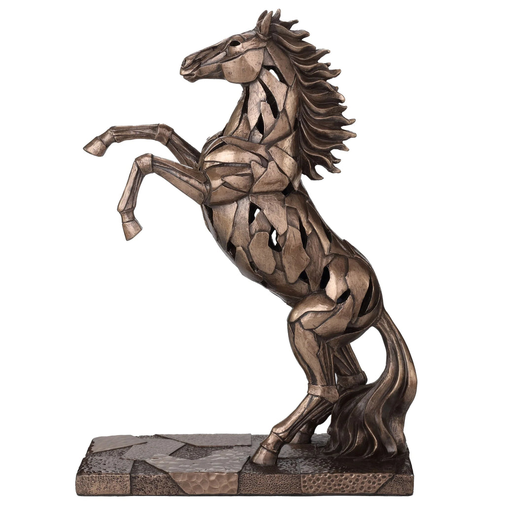 Rearing Horse — Bronze-Finish Statue, 28.5 cm – view 2
