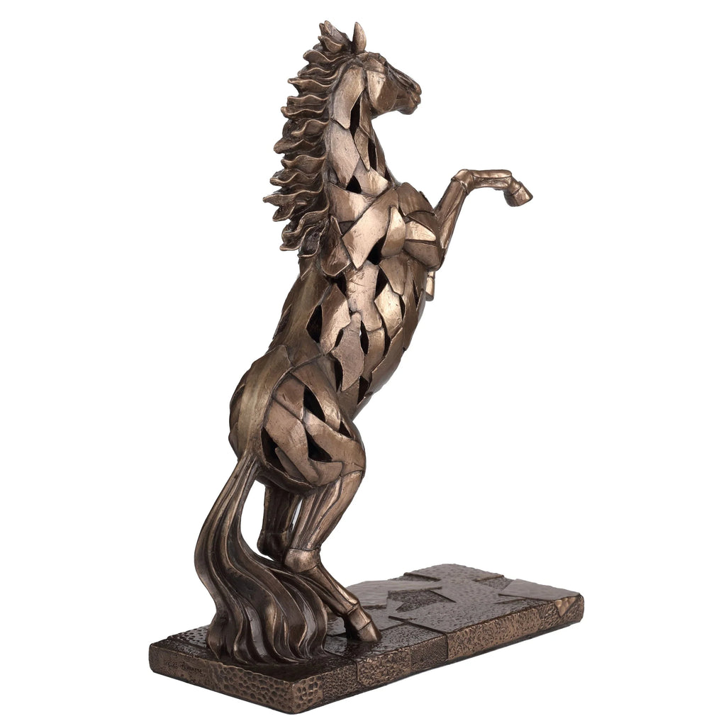 Rearing Horse — Bronze-Finish Statue, 28.5 cm – view 4