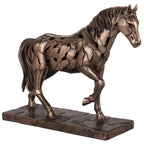Walking Horse – Bronze-Finish Statue – 25.5 cm – view 3