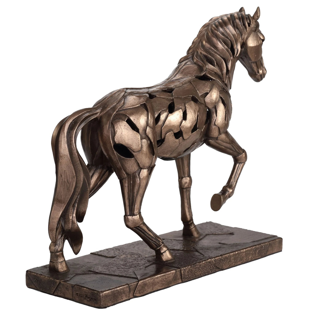 Walking Horse – Bronze-Finish Statue – 25.5 cm – view 4