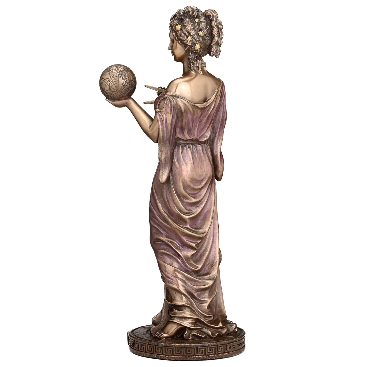 Urania, Muse of Astronomy – Bronze-Finish Resin Statue – 23 cm – view 4