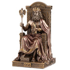Zeus — God of the Sky and Thunder — Bronze-Finish Statue – 15.5 cm – view 1